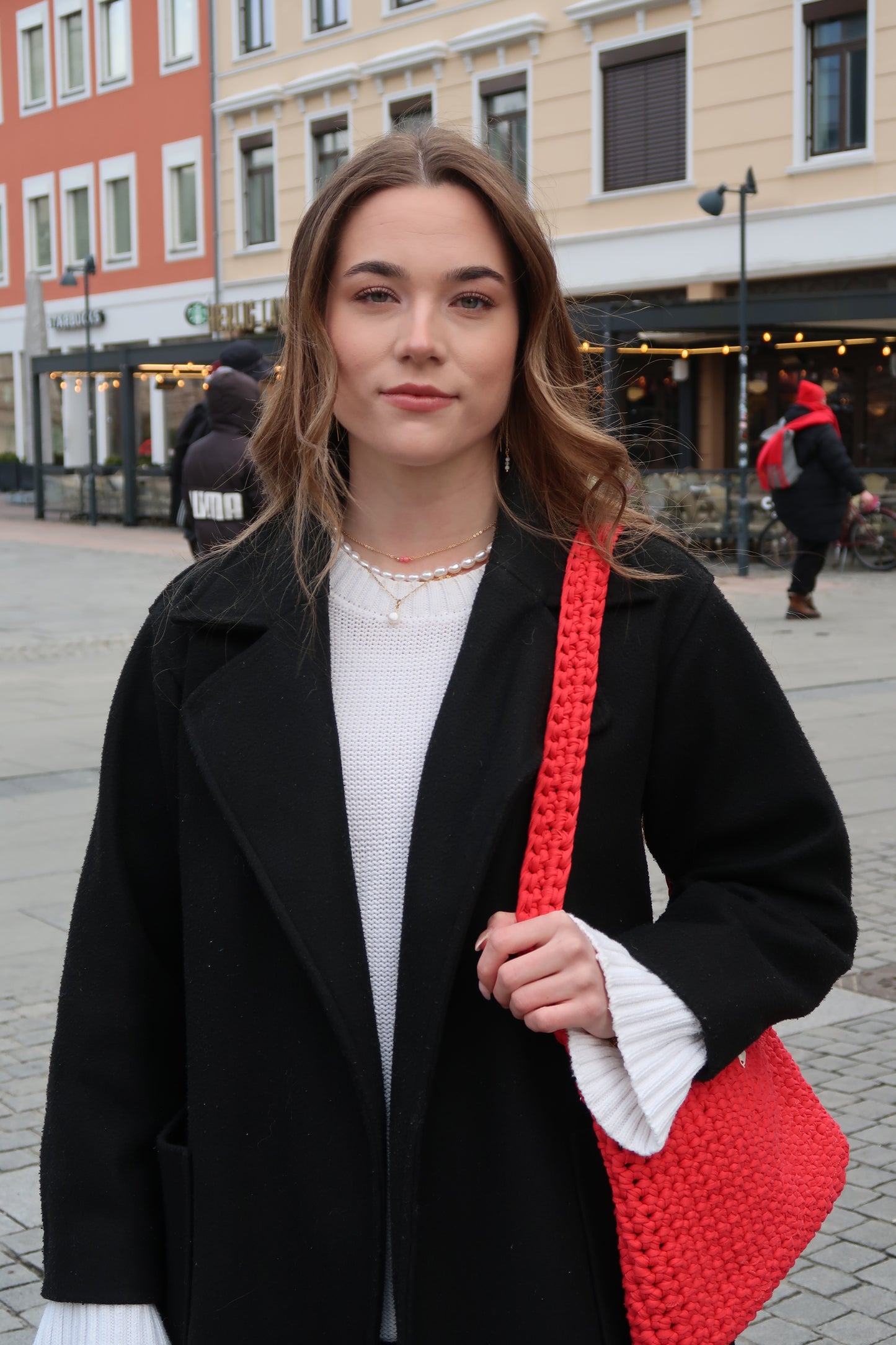 Rød veske medium/stor